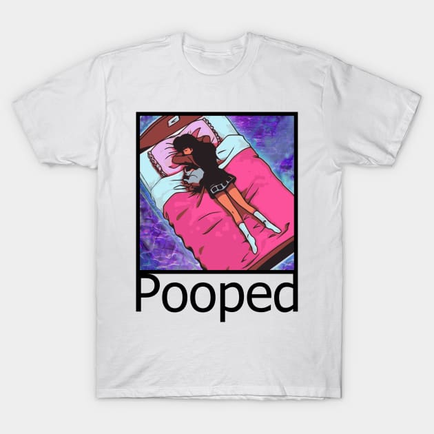 Pooped Anime Aesthetic T-Shirt by CultXLV